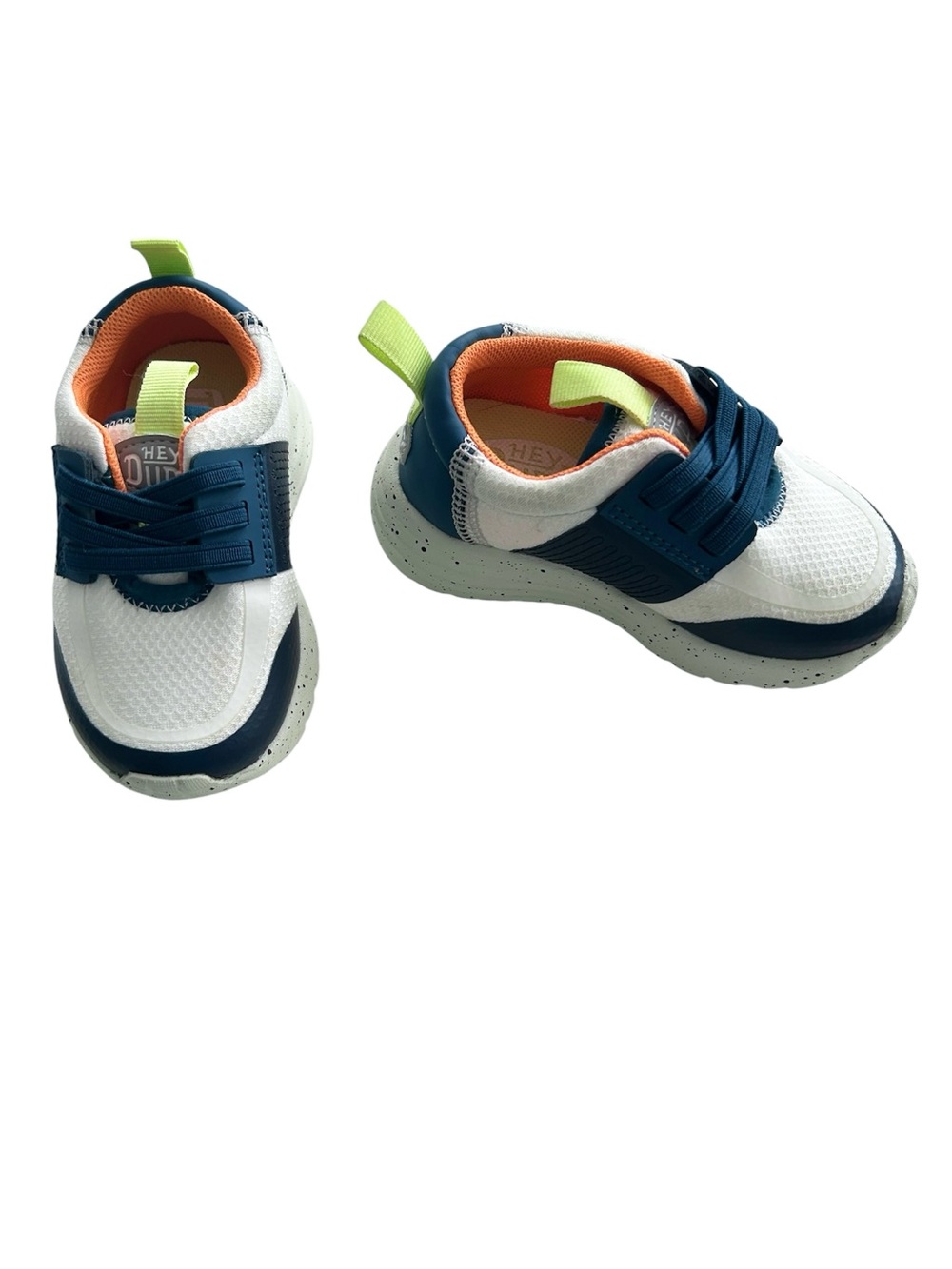 Hey Dude Sirrocho Toddler Play ColorBlock White Navy Slip On Toddler Shoe Sz C7 - Picture 2 of 6